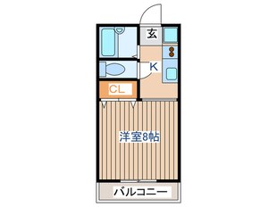 堂林コーポの物件間取画像